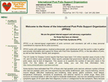 Tablet Screenshot of international-post-polio-support.org